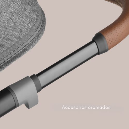 detalles del cromado de alta calidad de los cochecitos premium Uppababy